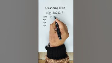 Reasoning Trick #csat #shorts #trickymaths #reasoning #maths #exam #upsc #shorttrick#ssc