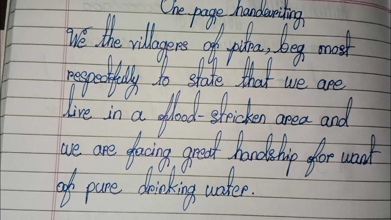 English handwriting practice/হাতের লেখা সুন্দর করার কৌশল - YouTube