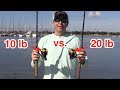 Casting Distance Experiment - 10 lb Braid vs. 20 lb Braid On Spinning Tackle [Surprising Results]