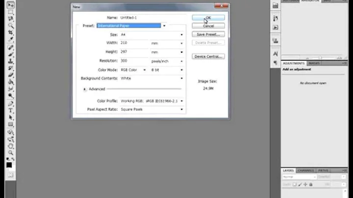 Basic Photoshop CS5.5 Tutorial Intro Lesson 1