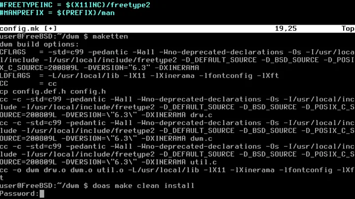 FreeBSD Setup with suckless utilities and XDM