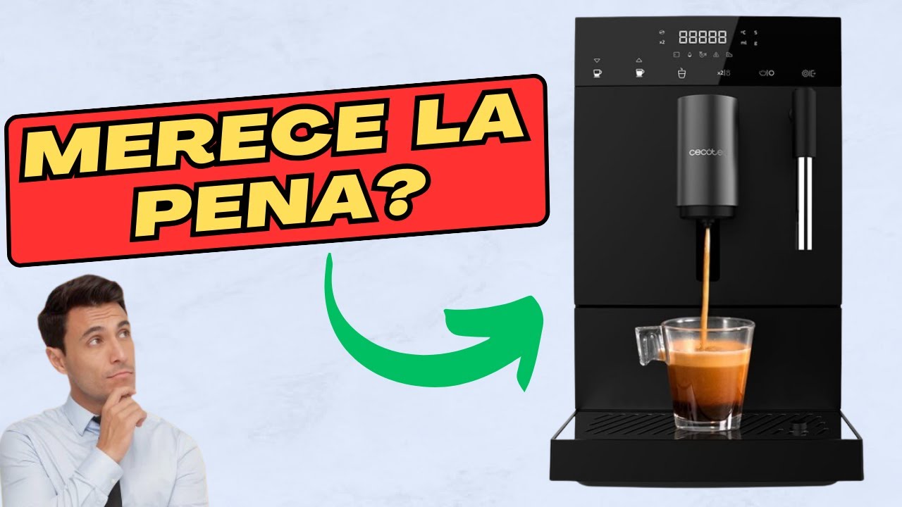 Cecotec Cafetera Superautomática Compacta Cumbia Cremmaet Compact. 1350 W,  19 Bares y Sistema Thermoblock, Depósito 1,1 L de Agua y 150 gr de Café, Pl