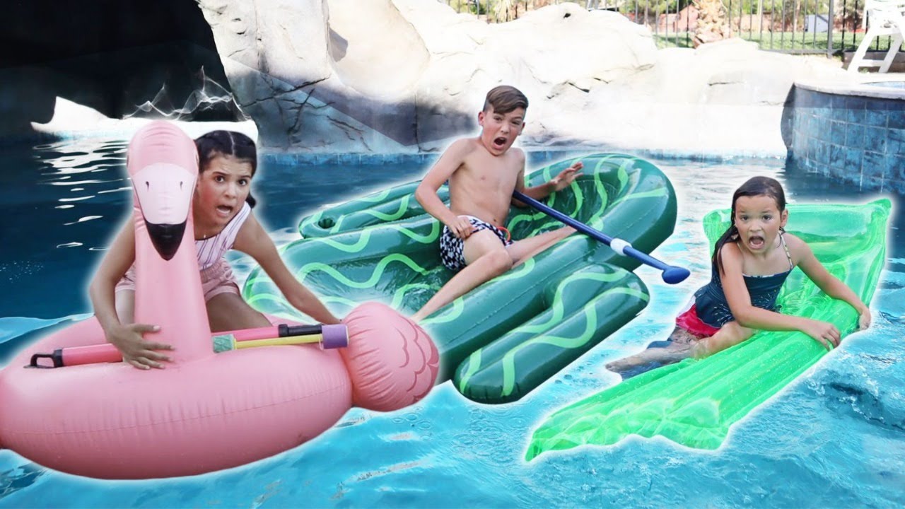 LAST to FALL in the POOL OFF Floaties!