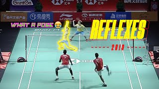 Astonishing Badminton Reflexes 2019 - 2020 | Luck or Pure Skill? | God of Sports by God of Sports 13,009 views 3 years ago 7 minutes, 34 seconds