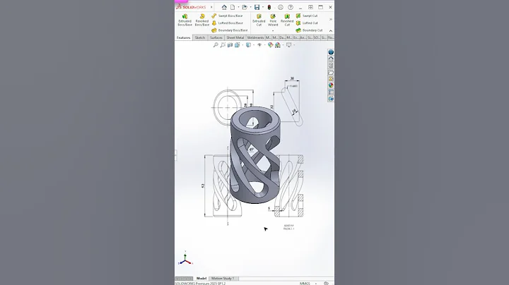Making a Part in SolidWorks – #quicktips #shorts | Master CAD Studio #solidworks #3ddesign