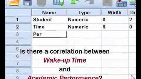 Entering and Organizing Data in SPSS