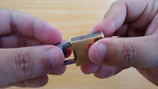 Como abrir cadeado sem chave fácil - how to open a padlock without a key