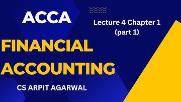 Lecture 4 Chapter 1 Introduction of Accounting  (Part 1)