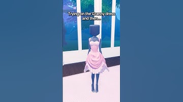 The Granny dress is missing something....👙👻💀 #dresstoimpress #dti #roblox #shorts