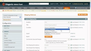 Custom shipping rate Magento Extension