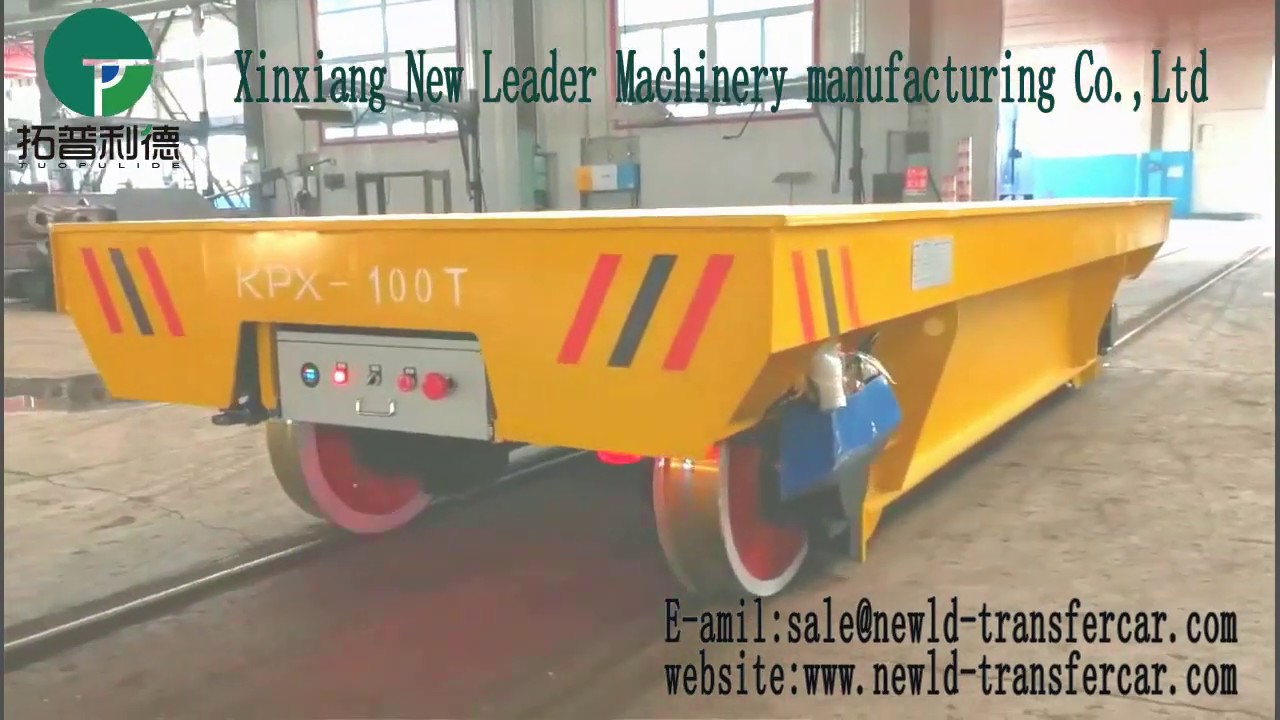 Heavy Duty Rail Transfer Cart Battery Powered Track Transfer Trolley