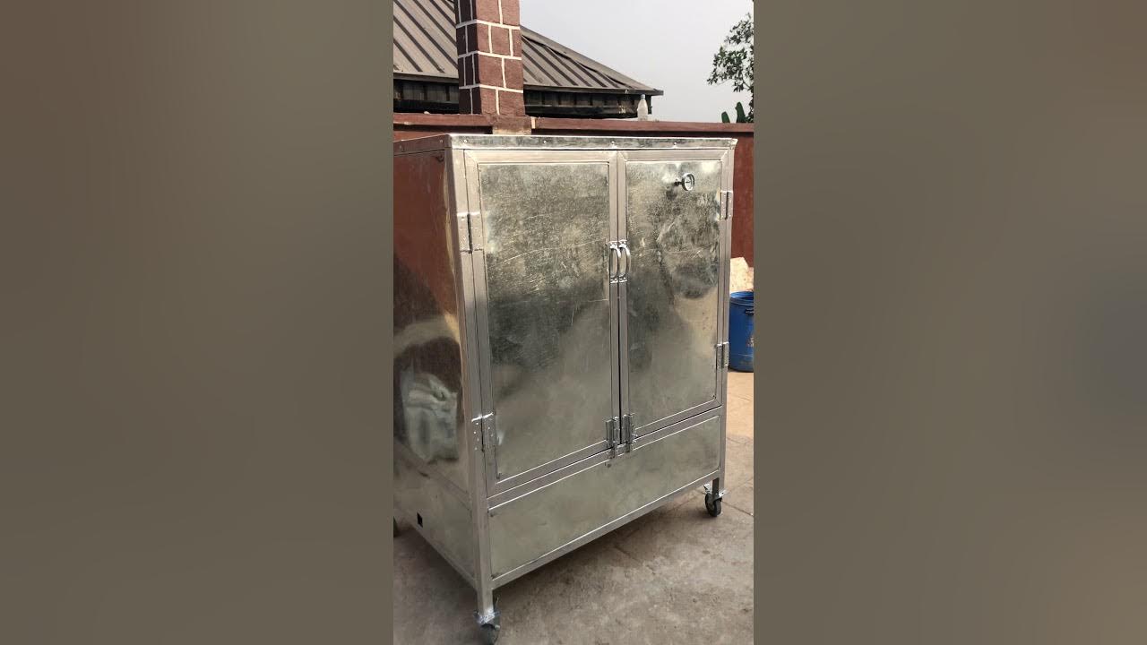 Fish drying kiln/oven in Lagos/Nigeria/Africa. 200 capacity galvanized