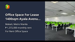 Office Space For Lease 1400sqm Ayala Avenue Makati Fully Furnished