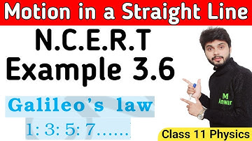 Example 3.6 Physics Class 11 | Example 3.6 Class 11 Physics | Ncert Example 3.6 class 11 physics