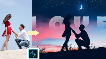 [ Photoshop Manipulation ] how to Create Romantic Silhouette Effect - Photo Editing Tutorial