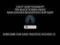 2 Hours Heavy Rain on Roof with Thunder ⛈🌧 | Black Screen for Deep Sleep
