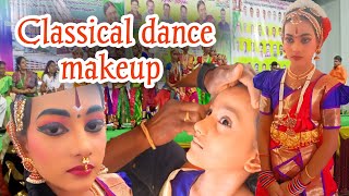 kuchipudi make up step by step | Indian classical dance makeup | how to get ready for kuchipudi