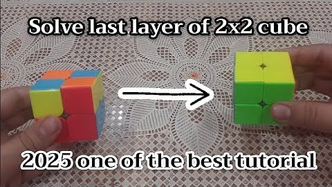 How to solve last layer of 2x2 cube 2025 | Bomb cuber AA |