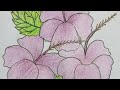 জবা ফুল আঁকানো / Jobaful Drawing/ How to Draw Beautiful Hibiscus #SharminsAcademy