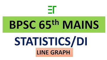 BPSC 65th MAINS SPECIAL STATISTICS/DI CLASS- LINE  GRAPH
