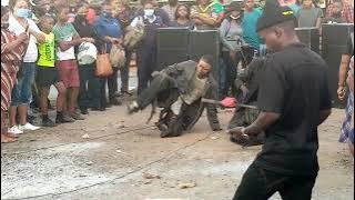 Crazy street perfomance.