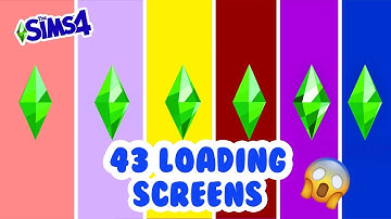 43 *NEW* SIMS 4 LOADING SCREEN COLORS! 😱