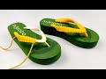 DIY customize your Flip-Flops | Decorate Sandals for summer | Redecorate/Restyle with Macrame Cord