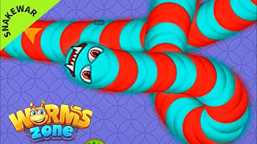 Worms Zone.io Best Gameplay | Biggest Worm Wins | Snake Game Tips part - 159