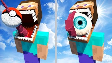 Mini To Big SPORT BALLS vs NIGHTMARE STEVE With TONGUE! | Experiments in Teardown