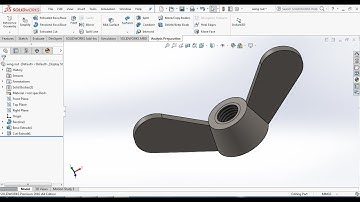 How to design a wing nut in solidworks?