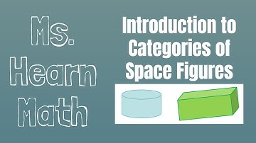 Geometry Part 23 Introduction to Space Figures (Vocabulary, Categories of Space Figures)