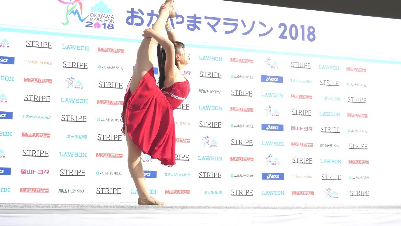 創志学園高校ダンス部　ソロ演技　　おかやまマラソン2018