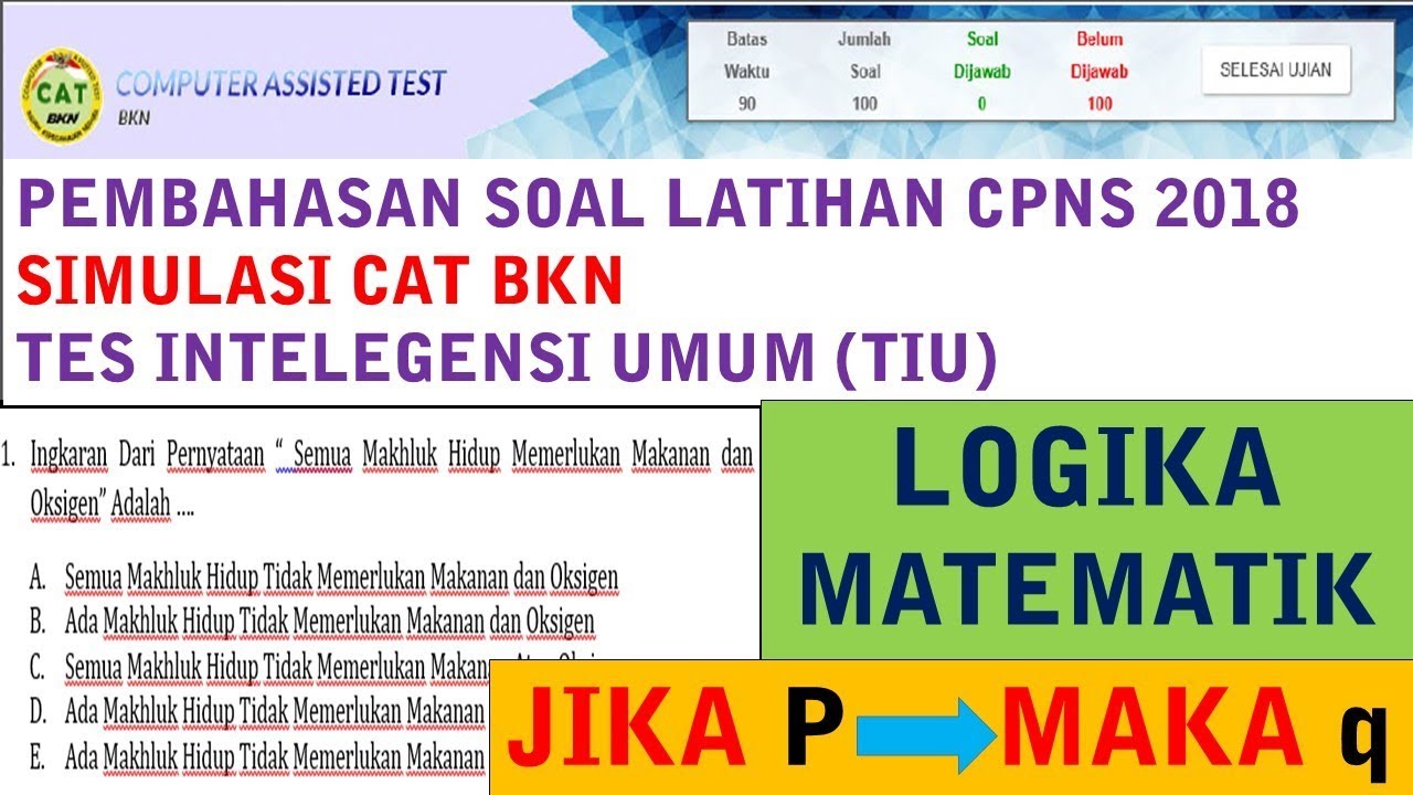 Pembahasan Latihan Soal Cpns 2018 Tes Intelegensi Umum Logika