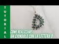 Tutorial Alfabeto Lettera D con perline. Tutorial iniziale D Right angle weave