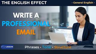 How to Write Professional Emails in English | Polite Phrases & Business Email Vocabulary