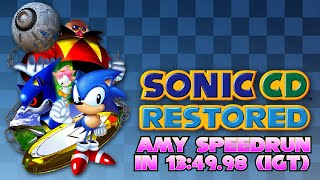 Sonic Cd Restored (V5.0 R3 Update) ✪ Amy (Time Zone: Past) Speedrun In 13'49