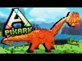 First Dinosaur Taming and Skeleton Dungeon Raid! - PixArk Gameplay - Pixark Ep. 1