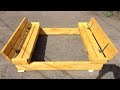 ✅ Песочница своими руками Трансформер Как сделать DIY Sandbox with benches Sandkasten selber bauen