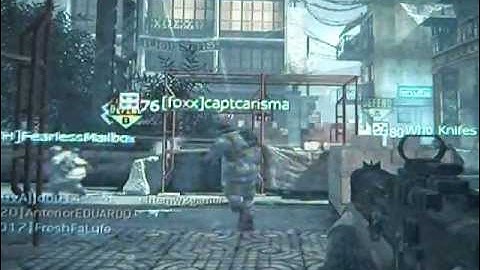 Epic throwing knife kill on MW3