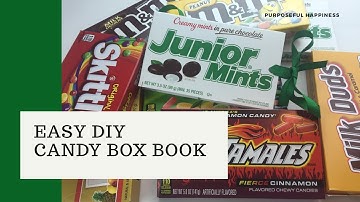 DIY Recycled Candy Box Book