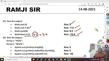 ICSE JAVA OUTPUTS Part 2 , 2nd Term Assignments