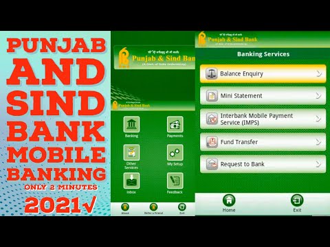 punjab and sind bank mobile banking online registration || Punjab and sind bank mobile banking 2021