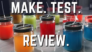 Candle Making | Making 14 Test Candles to Review CandleScience's New Fall & Holiday Scents 2022