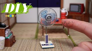 DIY Miniature Showa era japanese apartment #23 Electric fan