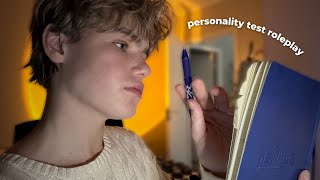 ASMR │ Fast Soft-Spoken Personality Test Roleplay👨🏼‍🔬 (Asking Questions, Writing Sounds) screenshot 5