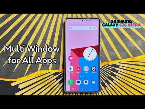 How to Enable/Disable Multi Window for All Apps Samsung Galaxy S26 Ultra #tutorial