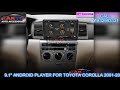 ANDROID PLAYER FOR TOYOTA COROLLA 2001-2005