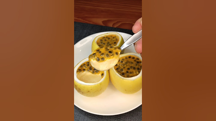 Passion Fruit Mousse with only 3 ingredients😋😱#viral #shorts