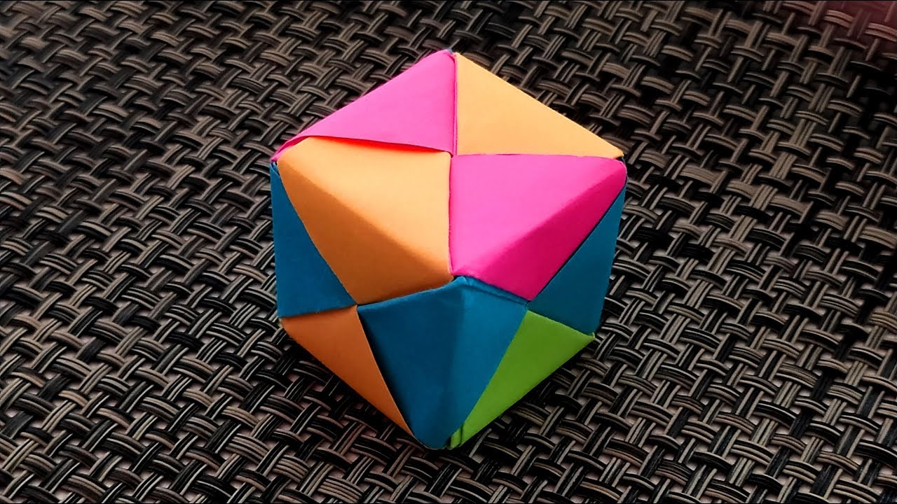 Origami Cube Easy Origami Cube Youtube