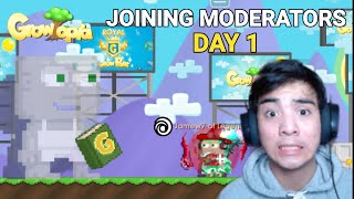 'Joining Moderator/Guardian For 1 Day!'  - Growtopia